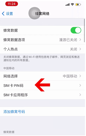 宝应苹果14维修网分享如何给iPhone14的SIM卡设置密码 