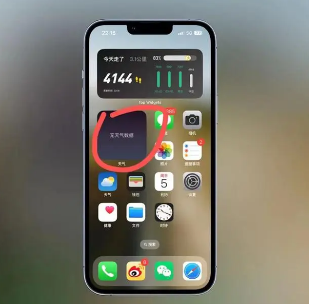 宝应苹果手机维修分享:iOS16主屏幕天气小组件无法正常工作怎么办？ 