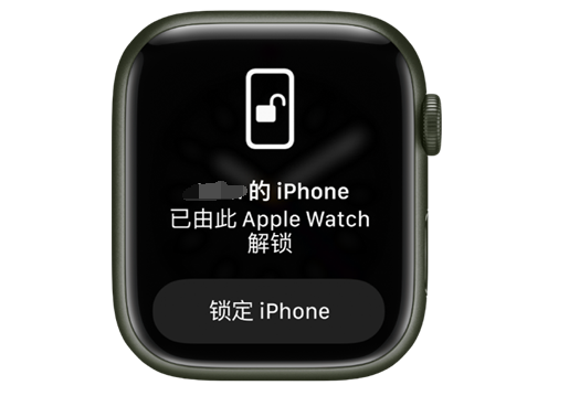 宝应苹果手机维修分享用 AppleWatch 解锁配备面容 ID 的 iPhone方法 