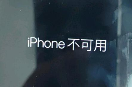 宝应苹果服务网点分享锁屏界面显示“iPhone 不可用”如何解决 