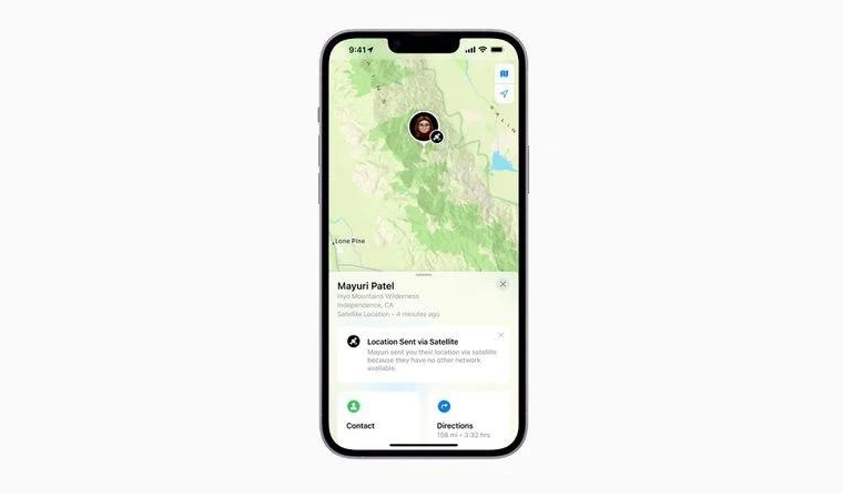 宝应苹果14维修分享iPhone14系列中 FindMy功能通过卫星分享位置方法教程 